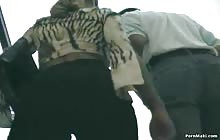 Amateur blonde babe gets banged