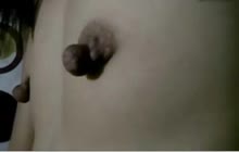 Filipina with small melons and large nipples