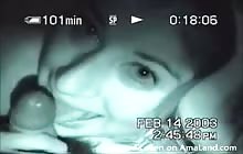 Night-vision video of a GF sucking cock