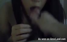 Incredible BJ given by Asian girlfriend