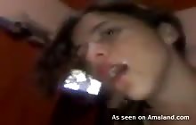 Amateur POV blowjob and fuck video