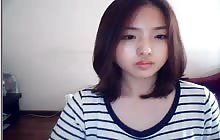 Lovely Korean girl masturbates on webcam