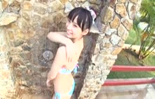 Japanese cutie having fun in bikini