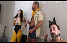 Crazy bisexual threeway with hipsters