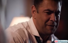 Tgirl stepdaughter Emma Rose sucks rims n anal rides stepdad