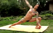 Amateur hairy yoga instructor