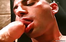 Sexy gay gets his ass banged