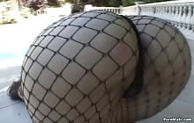 Gorgeous babe gets fucked in the butthole