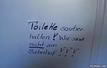 Cute blonde gets screwed hard in a gangbang