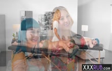 Two horny lesbians Jewelz Blu and sexy Charlotte Sins fingering sexy MILF