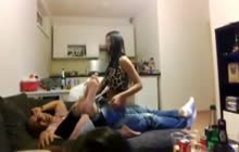 Homemade orgy at party