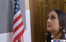 Three hot schoolgirls stuck in detention lick to stay warm