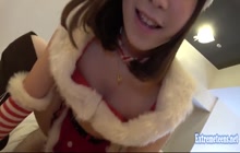 Jav Cosplay Amateur Rukawa in Santa Girl Outfit Creampie Uncensored Fucked