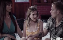 Perverted family movie to remember by hot teen and stepmom Syren De Mer