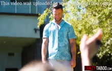 Lexi Luna tricked pool guy into hard sex so she pleased by perverted guy